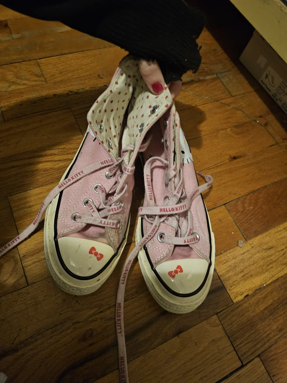 Converse Pink Hello Kitty High-Top Sneakers - Picture 7 of 7